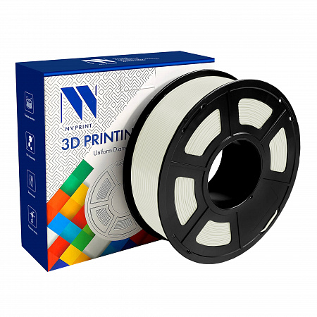 Филамент NV PRINT PLA Transparent Прозрачный для 3D печати диаметр 1.75мм    масса 1 кг