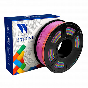 Филамент NV PRINT PLA + RAINBOW-01 многоцветный- 01 для 3D печати диаметр 1.75мм    масса 1 кг