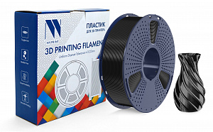 Филамент NVPRINT TPU Silk Black для 3D печати диаметр 1.75мм  длина 330 метров  масса 1 кг