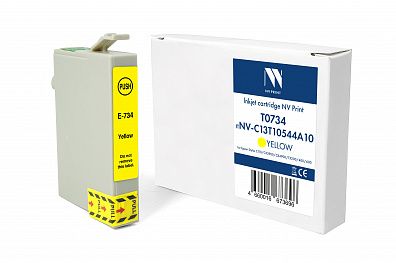 Струйный картридж NV Print T0734 (NV-C13T10544A10) Yellow для Epson Stylus C110/СХ3900/CX4900/TX200/400/600 (13.5 мл) совместимый