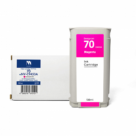 Струйный картридж NVP 70 (NV-C9453A) Magenta для HP DesignJet Z2100/Z3100/Z3200 (130 мл) совместимый