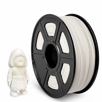 Филамент NV PRINT ABS White Белый для 3D печати диаметр 1.75мм  длина 330 метров  масса 1 кг