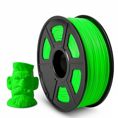 Филамент NV PRINT ABS Green для 3D печати диаметр 1.75мм  длина 330 метров  масса 1 кг