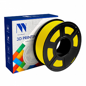 Филамент NV PRINT PETG Yellow Желтый  для 3D печати диаметр 1.75мм  длина 330 метров  масса 1 кг