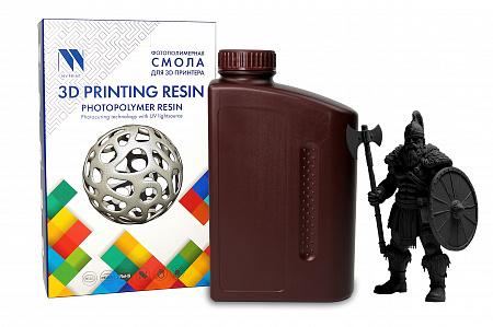 Фотополимерная смола NV PRINT PA (Nylon) Like Resin Black для 3D печати 1 кг (бут)