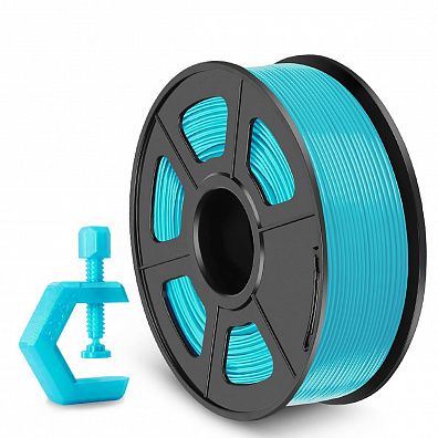 Филамент NV PRINT PETG Cyan для 3D печати диаметр 1.75мм  длина 330 метров  масса 1 кг