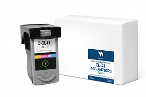 Струйный картридж NVP CL-41 (NV- 0617B025) Color для Canon Pixma iP1200/1800//MP140/210/450 (18 мл) совместимый