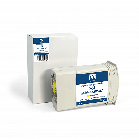 Струйный картридж NVP 761 (NV-CM992A) Yellow для HP DesignJet T7100 / T7200 (400 мл) совместимый