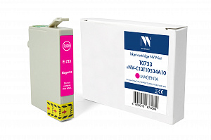 Струйный картридж NV Print T0733 (NV-C13T10534A10) Magenta для Epson Stylus C110/СХ3900/CX4900/TX200/400/600 (13.5 мл) совместимый