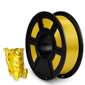 Филамент NVPRINT Silk PLA+ Yellow для 3D печати диаметр 1.75мм  длина 330 метров  масса 1 кг