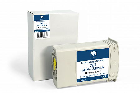 Струйный картридж NVP 761 (NV-CM991A) Matte Black для HP DesignJet T7100 / T7200 (400 мл) совместимы