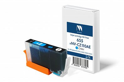 Струйный картридж NVP 655 (NV-CZ110AE) Cyan для HP DeskJet IA 3525/4615/5525/6525 (15 мл) совместимый