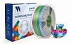 Филамент NVPRINT Silk PLA+ Rainbow 06 для 3D печати диаметр 1.75мм  длина 330 метров  масса 1 кг