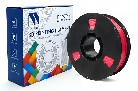 Филамент NV PRINT PETG  Cherry Red для 3D печати диаметр 1.75мм  длина 330 метров  масса 1 кг