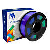 Филамент NV PRINT Silk PLA+  Blue/Green/Purple шелковистый синий+зеленый+фиолетовый для 3D печати диаметр 1.75мм   масса 1 кг