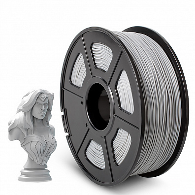 Филамент NV PRINT ABS Grey для 3D печати диаметр 1.75мм  длина 330 метров  масса 1 кг
