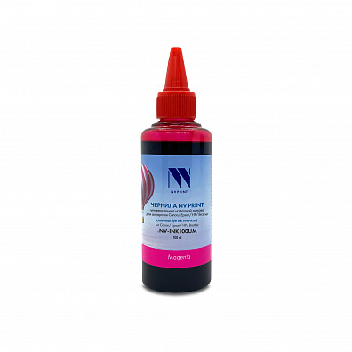 Чернила NV PRINT универсальные на водной основе для Сanon, Epson, НР, Brother (100 ml) Magenta совместимые