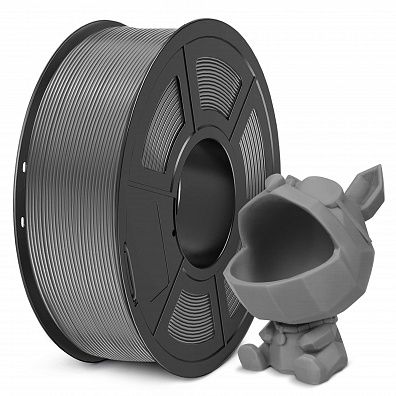 Филамент NV PRINT PLA Meta Grey для 3D печати диаметр 1.75мм  длина 330 метров  масса 1 кг