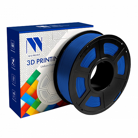 Филамент NV PRINT ABS Blue Синий для 3D печати диаметр 1.75мм  масса 1 кг