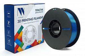 Филамент NV PRINT PLA Twinkling Blue для 3D печати диаметр 1.75мм  длина 330 метров  масса 1 кг