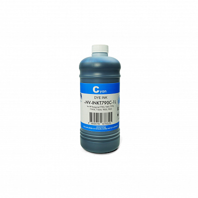 Чернила NVP для HP DesignJet T790, T610, T770, T1300, T1530, T930, T920 (HP 72 / 727 / 764) Cyan 1000 ml (совместимые)
