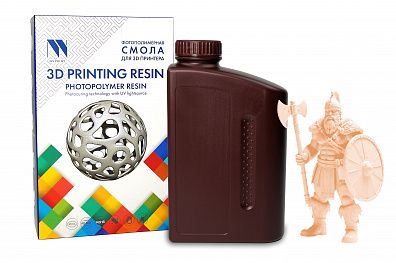 Фотополимерная смола NV PRINT Plant Based Resin Beige для 3D печати 1 кг (бут)