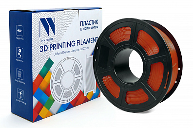 Филамент NV PRINT PLA+ Transparent Red для 3D печати диаметр 1.75мм  длина 330 метров  масса 1 кг