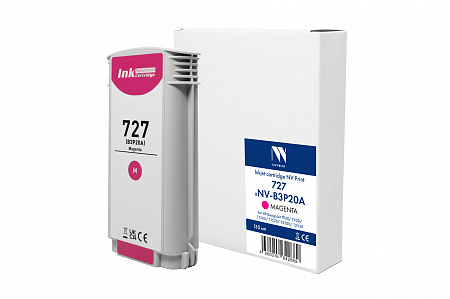 Струйный картридж NV Print 727 (NV-B3P20A) Magenta для HP DesignJet T920/T930/T1500/T1530/T2500/T2530 (130 мл) совместимый