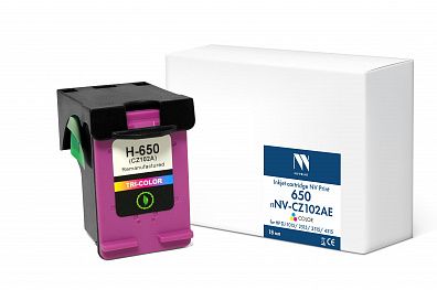 Струйный картридж NVP 650 (NV-CZ102AE) Color для HP DJ 1015/2515/3515/4515 (18 мл) совместимый