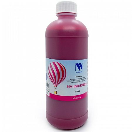 Чернила NV PRINT экосольвентные для аппаратов Epson, Mimaki, Mutoh, Roland (500ml) Magenta