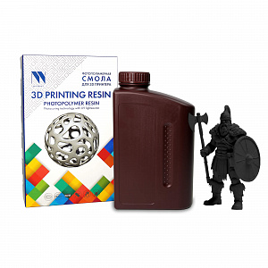 Фотополимерная водовымываемая смола NV PRINT Water Washable Resin Black Черная  1 кг