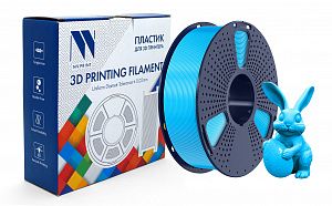 Филамент NV PRINT PETG Glow Blue для 3D печати диаметр 1.75мм  длина 330 метров  масса 1 кг