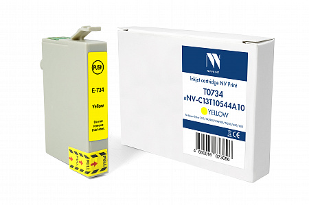 Струйный картридж NV Print T0734 (NV-C13T10544A10) Yellow для Epson Stylus C110/СХ3900/CX4900/TX200/400/600 (13.5 мл) совместимый