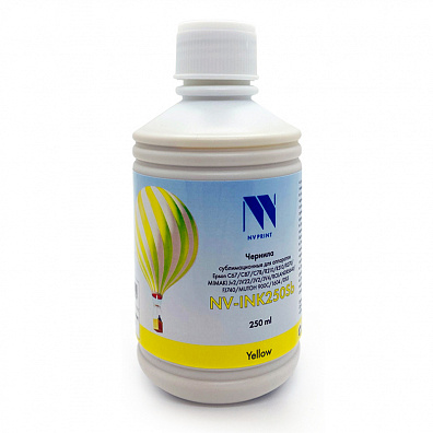 Чернила NV PRINT сублимационные для аппаратов Epson, Mimaki, Mutoh, Roland (250ml) Yellow
