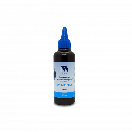 Чернила NV PRINT универсальные на водной основе для аппаратов HP (100 ml) Cyan совместимые