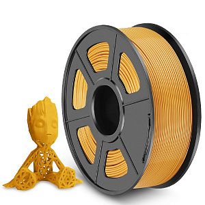 Филамент NV PRINT PLA Gold для 3D печати диаметр 1.75мм  длина 330 метров  масса 1 кг