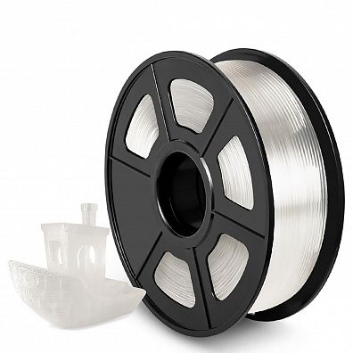 Филамент NV PRINT ABS Transparent для 3D печати диаметр 1.75мм  длина 330 метров  масса 1 кг