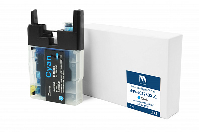 Струйный картридж NVP LC-1280XLC (NV-LC1280XLC) Cyan для Brother MFCJ5910/6510/6910 (19 мл) совместимый