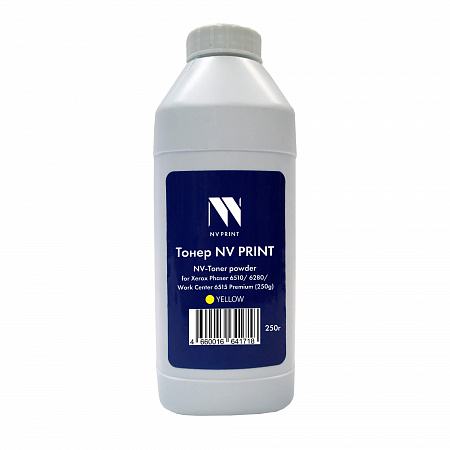Тонер + девелопер NV PRINT для Xerox Phaser 6510/6280/WC 6515 Premium (250г) Yellow совместимый