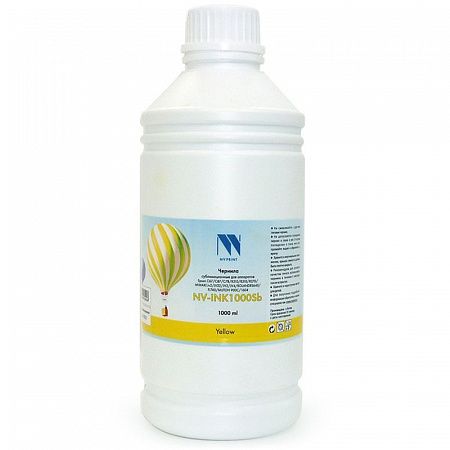 Чернила NV PRINT сублимационные для аппаратов Epson, Mimaki, Mutoh, Roland (1000ml) Yellow