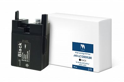 Струйный картридж NVP LC-1280XLBK (NV-LC1280XLBK) Black для Brother MFCJ5910/6510/6910 (60 мл) совместимый
