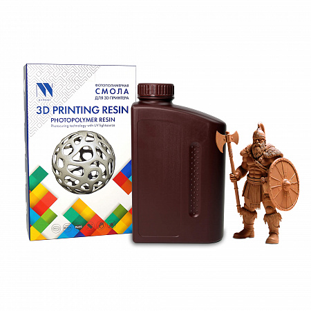 Фотополимерная смола NV PRINT  Red Wax Resin  для 3D печати Красная Восковая 1 кг (бут)