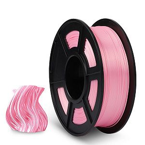 Филамент NV PRINT Silk PLA+ Pink для 3D печати диаметр 1.75мм  длина 330 метров  масса 1 кг