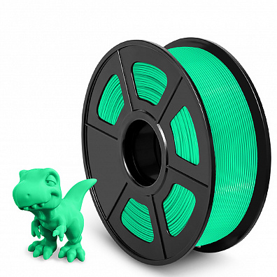 Филамент NV PRINT PLA+ Green Зеленый для 3D печати диаметр 1.75мм    масса 1 кг