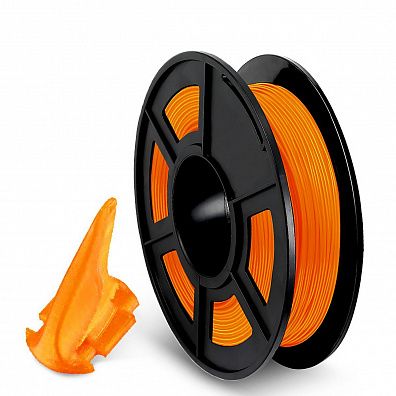 Филамент NV PRINT TPU Orange для 3D печати диаметр 1.75мм  длина 165 метров  масса 0,5 кг