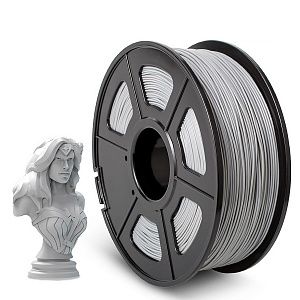 Филамент NVPRINT ABS Grey для 3D печати диаметр 1.75мм  длина 330 метров  масса 1 кг