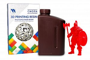 Фотополимерная смола NV PRINT Standard Resin Clear Red для 3D печати 1 кг (бут)