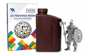 Фотополимерная смола NV PRINT PA Like Resin Grey для 3D печати 1 кг (бут)