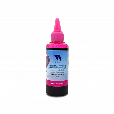 Чернила NV PRINT универсальные на водной основе для Сanon, Epson, НР, Brother (100 ml) Light Magenta совместимые