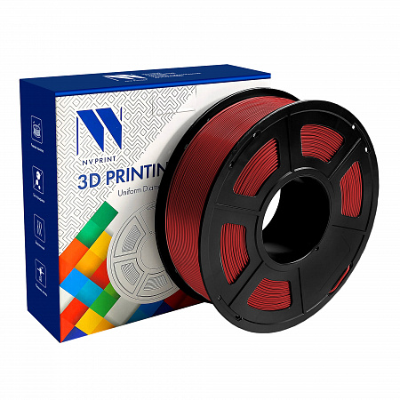 Филамент NV PRINT ABS Red красный для 3D печати диаметр 1.75мм масса 1 кг
